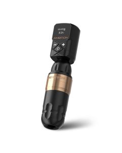 Ambition Shura Rotary Tattoo Machine with Kuark Wireless Tattoo Battery Kit